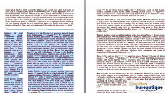 Comment créer des colonnes sous word