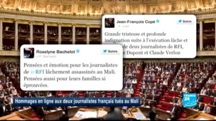 SUR LE NET - Hommages en ligne aux deux journalistes français tués au Mali