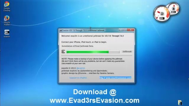 Full Evasion iOS 7.0.3 Jailbreak Untethered Final