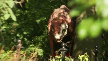Jurassic Park pour de vrai.. Des dinosaures dans la rue.