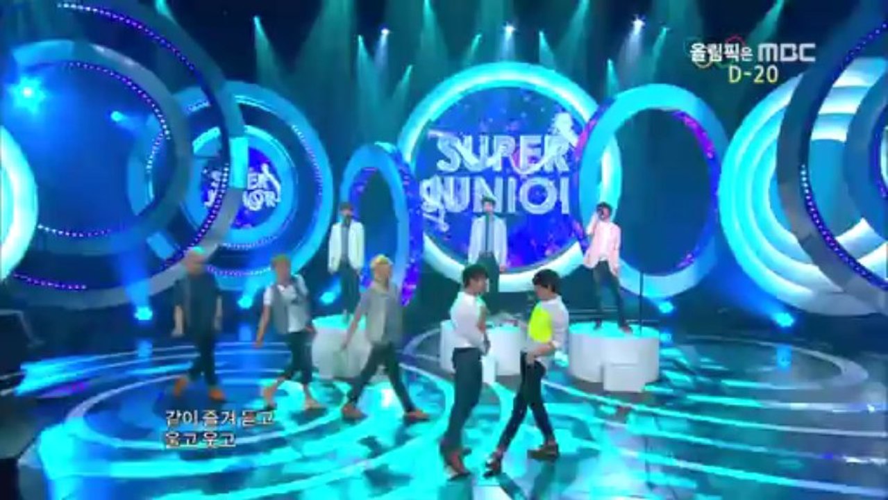 20120707 Super Junior Comeback Stage - From U + Sexy, Free   Single