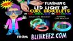 Flashy LED Fiber Optic Curl Tube Bracelets by BLINKEEZ.com