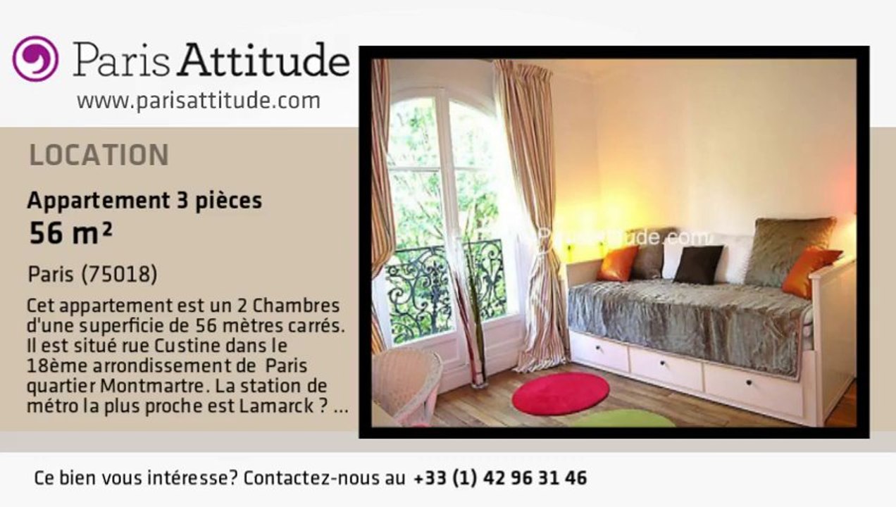 Appartement 2 Chambres à louer - Jules Joffrin - Mairie du 18ème, Paris - Ref. 3550