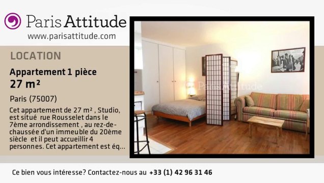 Appartement Studio à louer - Ecole Militaire/Unesco, Paris - Ref. 3657