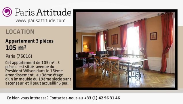 Appartement 2 Chambres à louer - Alma Marceau, Paris - Ref. 1854