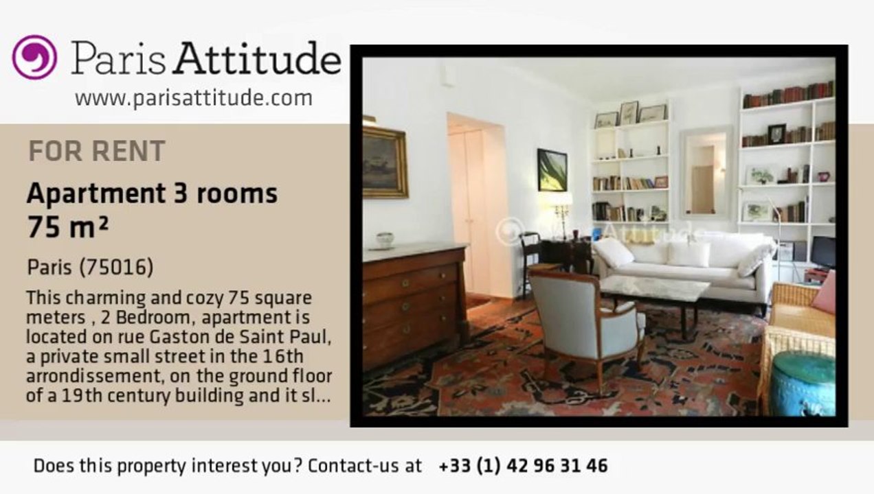 2 Bedroom Apartment for rent - Alma Marceau, Paris - Ref. 8710