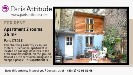 1 Bedroom Penthouse for rent - Montmartre, Paris - Ref. 7086