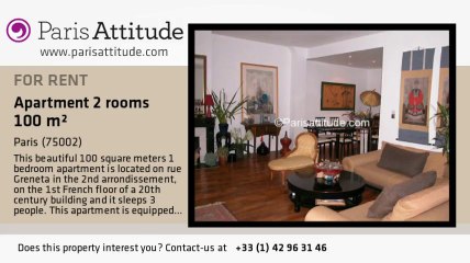 1 Bedroom Apartment for rent - Strasbourg St Denis, Paris - Ref. 697