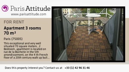 2 Bedroom Triplex for rent - Quartier Latin/St Michel, Paris - Ref. 7688