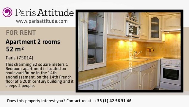 1 Bedroom Apartment for rent - Porte de Vanves, Paris - Ref. 3395