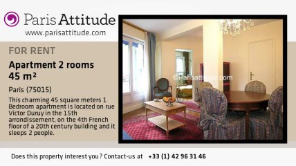 1 Bedroom Apartment for rent - Convention, Paris - Ref. 2576