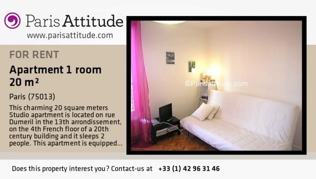 Studio Apartment for rent - Les Gobelins, Paris - Ref. 4081