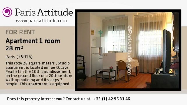Studio Apartment for rent - La Muette, Paris - Ref. 1932