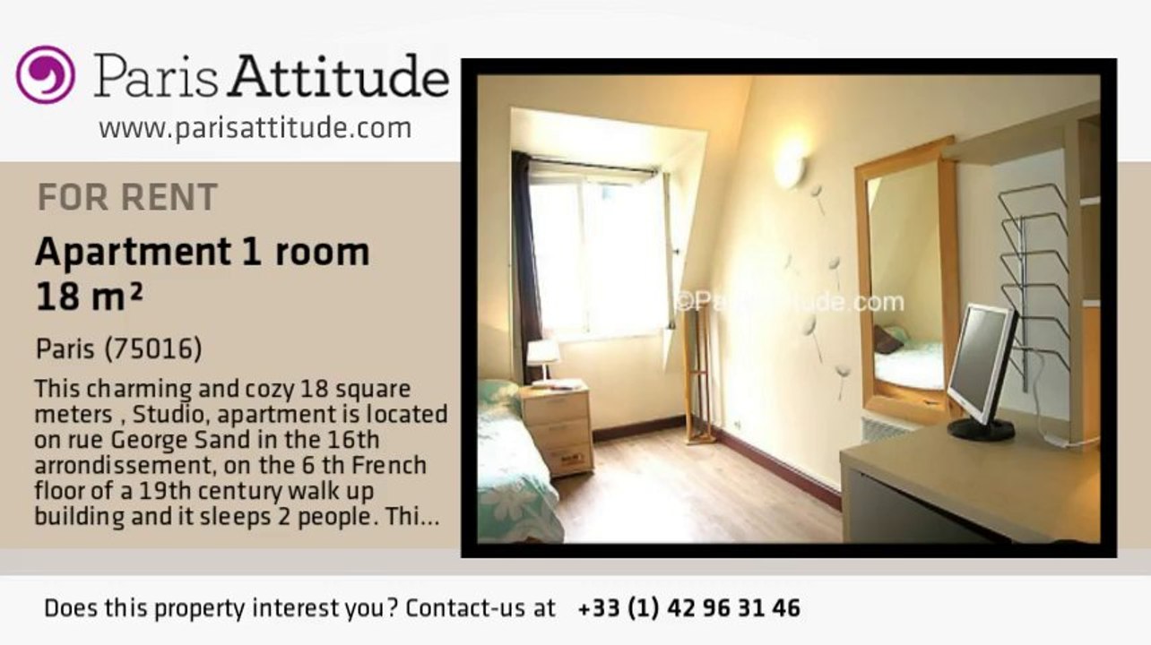 Studio Apartment for rent - Jasmin, Paris - Ref. 6492