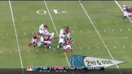 Texans defense, sack, 6-yd loss
