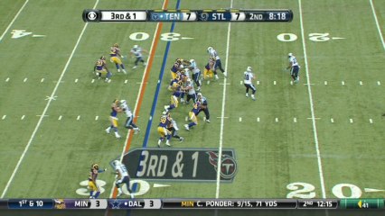 QB Locker to RB Greene, 28-yd, pass