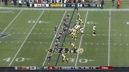 Patriots defense, sack, 4-yd loss