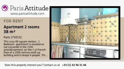 1 Bedroom Apartment for rent - Commerce, Paris - Ref. 7594