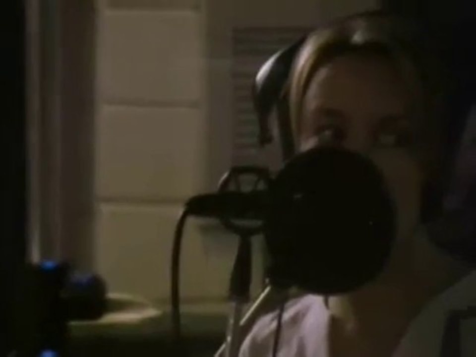 Kylie Minogue & Robbie Williams recording Kids in studio 2000