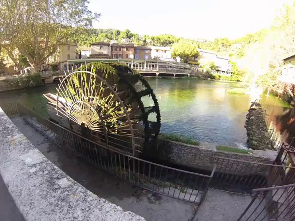 roue du pont, fontaine de Vaucluse