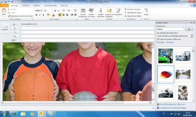 Outlook - Ajouter des illustrations dans un message