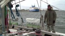 Plateau Vincent Hilaire sur Tara pendant la tempête à Sainte Barbe © V.Hilaire/francetv nouvelles écritures/Thalassa/Tara Expéditions