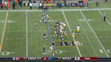 Patriots defense, sack, 6-yd loss