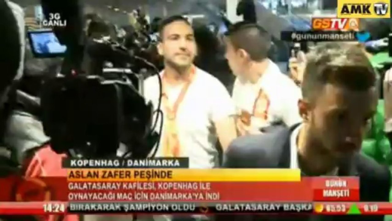 Galatasaray'a coşkulu karşılama