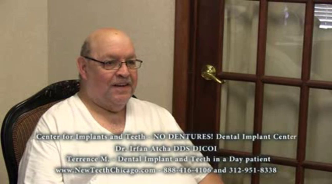 Terrence Got New Teeth in Chicago with All On 4 Dental Implants from Dr. Irfan Atcha