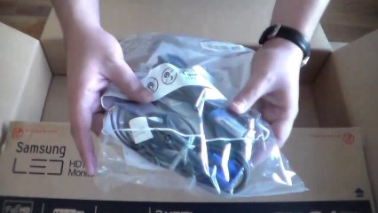 Unboxing Monitor Samsung 24" T24B350 Full HD 1080p 60Hz