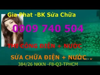 SUA DIEN NUOC TAI NHA QUAN 6 //0909 740504