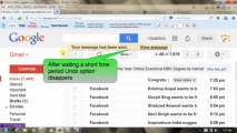 Gmail: Cancel or Undo a sent mail