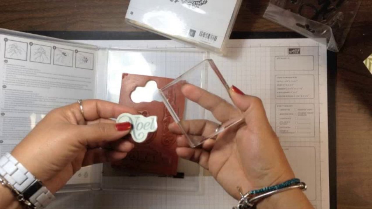 Stampin' Up! Video Tutorial Rubber Stamping 101 Wood and Clear Mount and Photopolymer Stamps