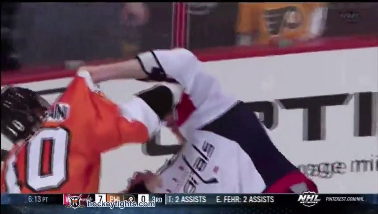 Bastons de fou en HOCKEY SUR GLACE : Capitals vs Flyers