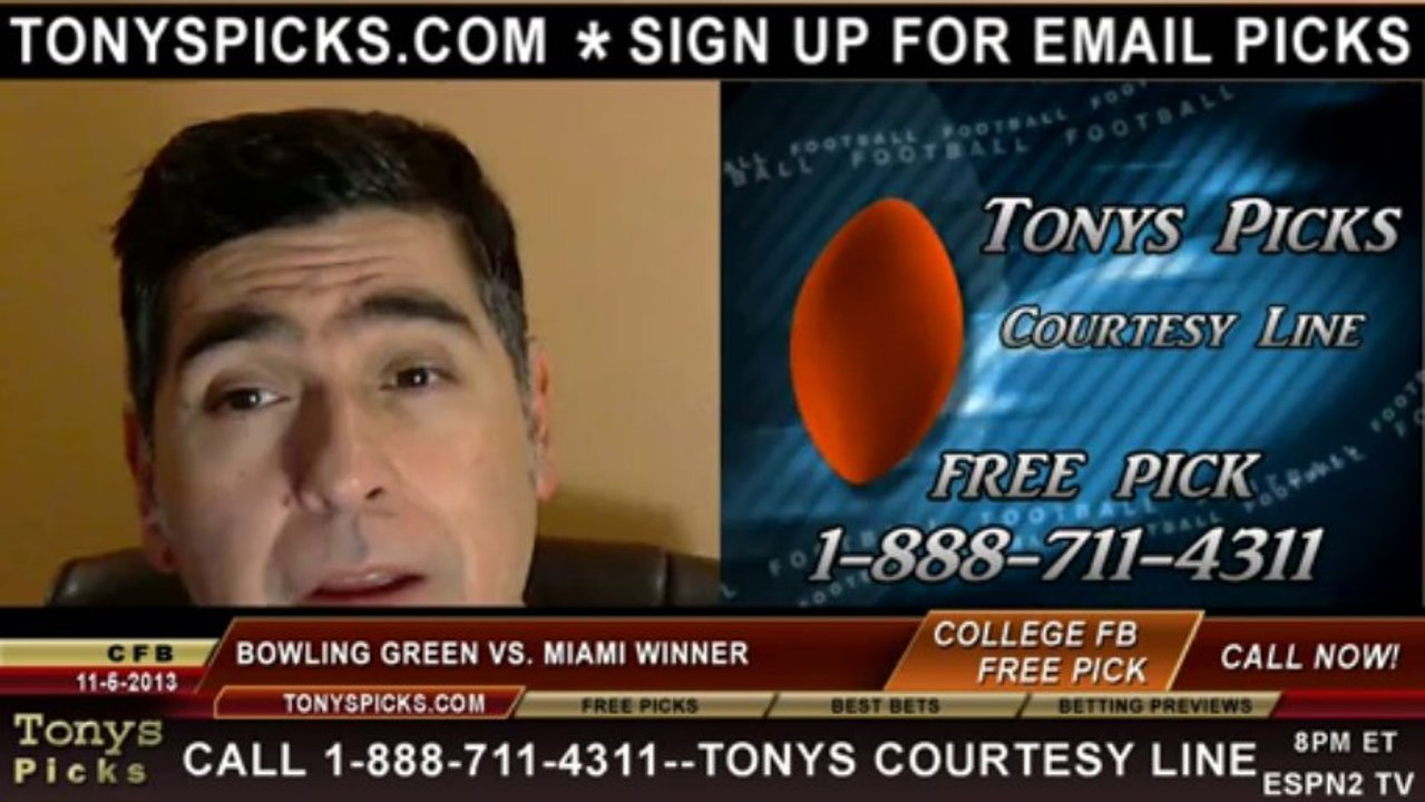 Miami Ohio Red Hawks vs. Bowling Green Falcons Pick Prediction NCAA College Football Odds Preview 11-5-2013