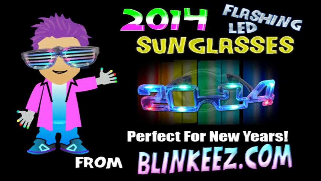 New Years Eve 2014 LED Sunglasses - New Years Fun!