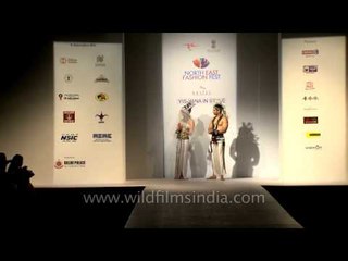 Joi Barua and Yana Ngoba walk the ramp