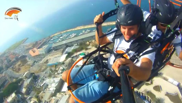 סקיי טורס טיסה ראשון תל אביב במצנח ממונע sky tours israel 2013 tel aviv