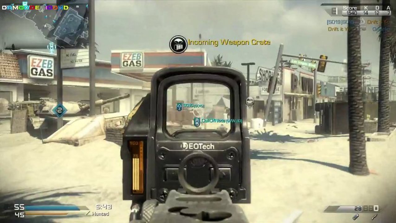Call of Duty Ghosts - Hunted Game Mode Gameplay on Octane