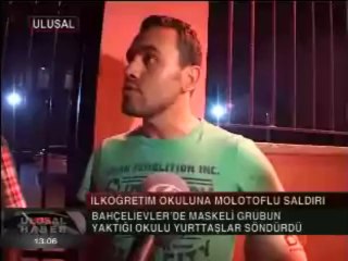 İLKÖĞRETİM OKULUNA MOLOTOFLU SALDIRI