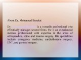 Dr. Mohannad Barakat – A Well Known Name In Medical Sector