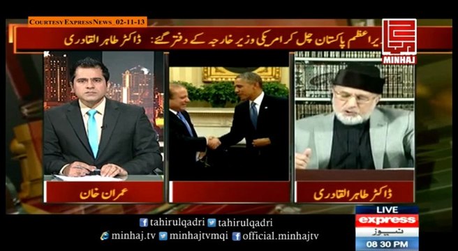 Exclusive interview of Dr Tahir-ul-Qadri with Imran Khan in Takrar on Express News