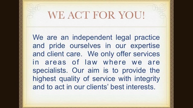 Finchley Solicitors - Call 020 8492 2290 for a Free Consultation