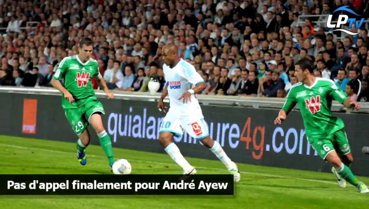 Pas d'appel finalement pour André Ayew