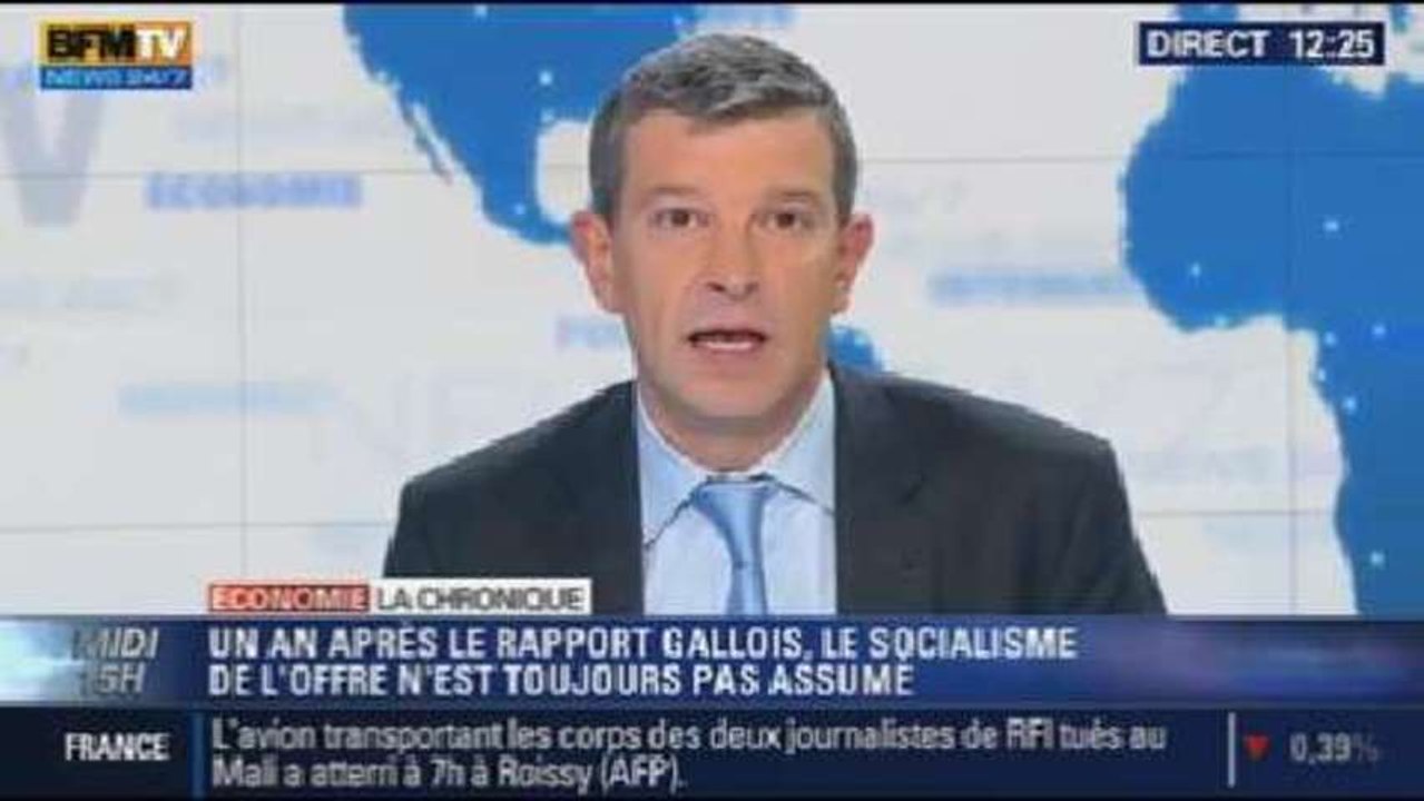 La Chronique éco de Nicolas Doze: un an après le rapport Gallois, le socialisme de l'offre n'est pas toujours assumé – 05/11