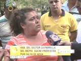 Protesta por falta de agua colapsa vía que conecta Urb. Miranda con Terrazas del Ávila