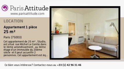 Appartement Studio à louer - Arts et Métier, Paris - Ref. 7837