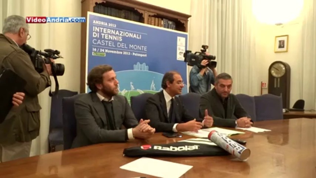 Conferenza stampa di presentazione Internazionali di tennis "Castel del Monte" ad Andria 2013