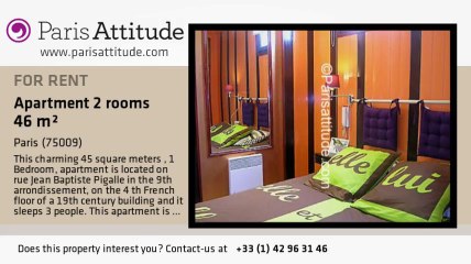 1 Bedroom Apartment for rent - Notre Dame de Lorette, Paris - Ref. 6905