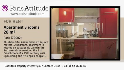 2 Bedroom Apartment for rent - Strasbourg St Denis, Paris - Ref. 6739